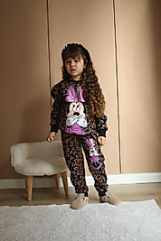 Leopar Minnie mouse eşofman takımı