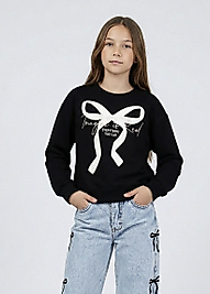 Fiyonk baskılı siyah sweet