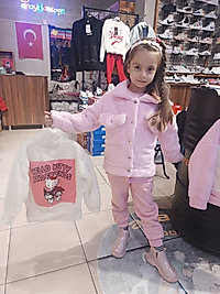 Kız çocuk peluş kalın hırka