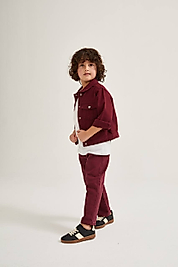 Bordo pantolon ceket takım