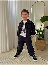 Erkek çocuk 3 lü gabardin takım