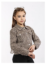 Leopar jean ceket