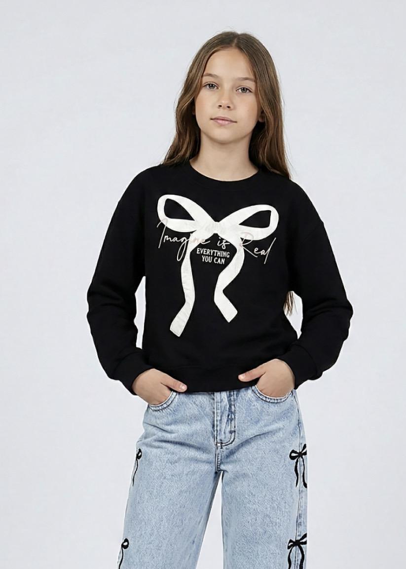 Fiyonk baskılı siyah sweet