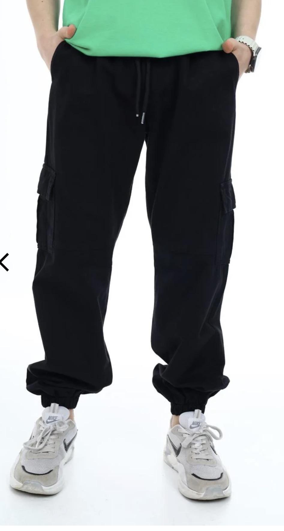 Siyah kargo pantolon